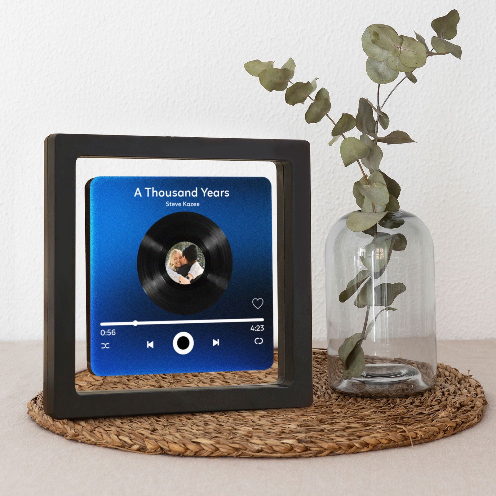 Personalized Photo & Music Fridge Magnets, Vinyl Record Play Song Music Box Fridge Decor With Your Photo MG06 - 19Gifts