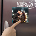 Personalized Pixar Style Portrait Photo & Music Refrigerator Magnet, Valentine's Day Gift for Him Her MG07 - 19Gifts