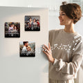 Personalized Pixar Style Portrait Photo & Music Refrigerator Magnet, Valentine's Day Gift for Him Her MG07 - 19Gifts