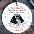 Personalized Pregnancy Announcement Ornament, Baby Ultrasound Ornament 2024 CX03-31 - 19Gifts