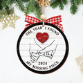 Personalized The Year I Found My Missing Piece 2D Wooden Ornament, Couples Hand 2-Layered Ornament, Heart Puzzle Christmas Ornament 2024, Couples Gift, Christmas Gift For Him Her CF524 - 19Gifts