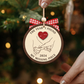 Personalized The Year I Found My Missing Piece 2D Wooden Ornament, Couples Hand 2-Layered Ornament, Heart Puzzle Christmas Ornament 2024, Couples Gift, Christmas Gift For Him Her CF524 - 19Gifts