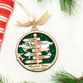 Personalized Travel Adventure Ornament, Couple Traveling Destination Ornament CF745 - 19Gifts