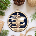 Personalized Travel Adventure Ornament, Couple Traveling Destination Ornament CF745 - 19Gifts