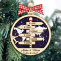 Personalized Travel Adventure Ornament, Couple Traveling Destination Ornament CF745 - 19Gifts