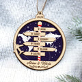 Personalized Travel Adventure Ornament, Couple Traveling Destination Ornament CF745 - 19Gifts