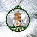 Personalized Travel Adventure Ornament, Couple Traveling Destination Ornament CF755 - 19Gifts