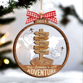 Personalized Travel Adventure Ornament, Couple Traveling Destination Ornament CF755 - 19Gifts