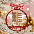Personalized Travel Adventure Ornament, Couple Traveling Destination Ornament CF755 - 19Gifts