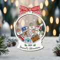 Personalized Travel Adventure Ornament, Traveling Destination Ornament, CF654 - 19Gifts