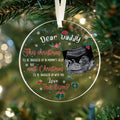 Personalized Ultrasound Ornament, Dear Daddy Ornament, Gift for New Dad AV03-27 - 19Gifts
