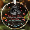 Personalized Ultrasound Ornament, This Christmas Baby Bump To Daddy and Mommy Ornament AV03-26 - 19Gifts