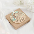 Personalized Wedding Anniversary Ceramic Ornament, Custom 2 Sided Ceramic Photo Ornament CQ02-1 - 19Gifts