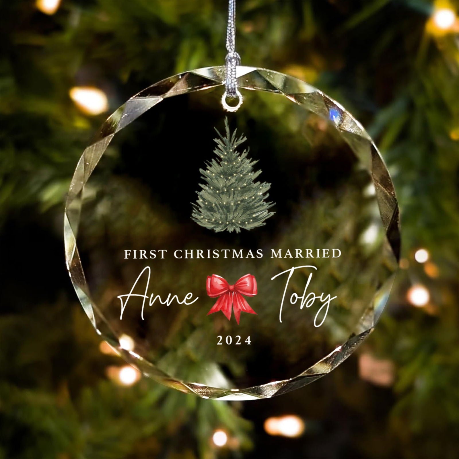 Personalized Wedding Christmas Ornament, Custom Location Map Wedding Ornament GX05-15 - 19Gifts