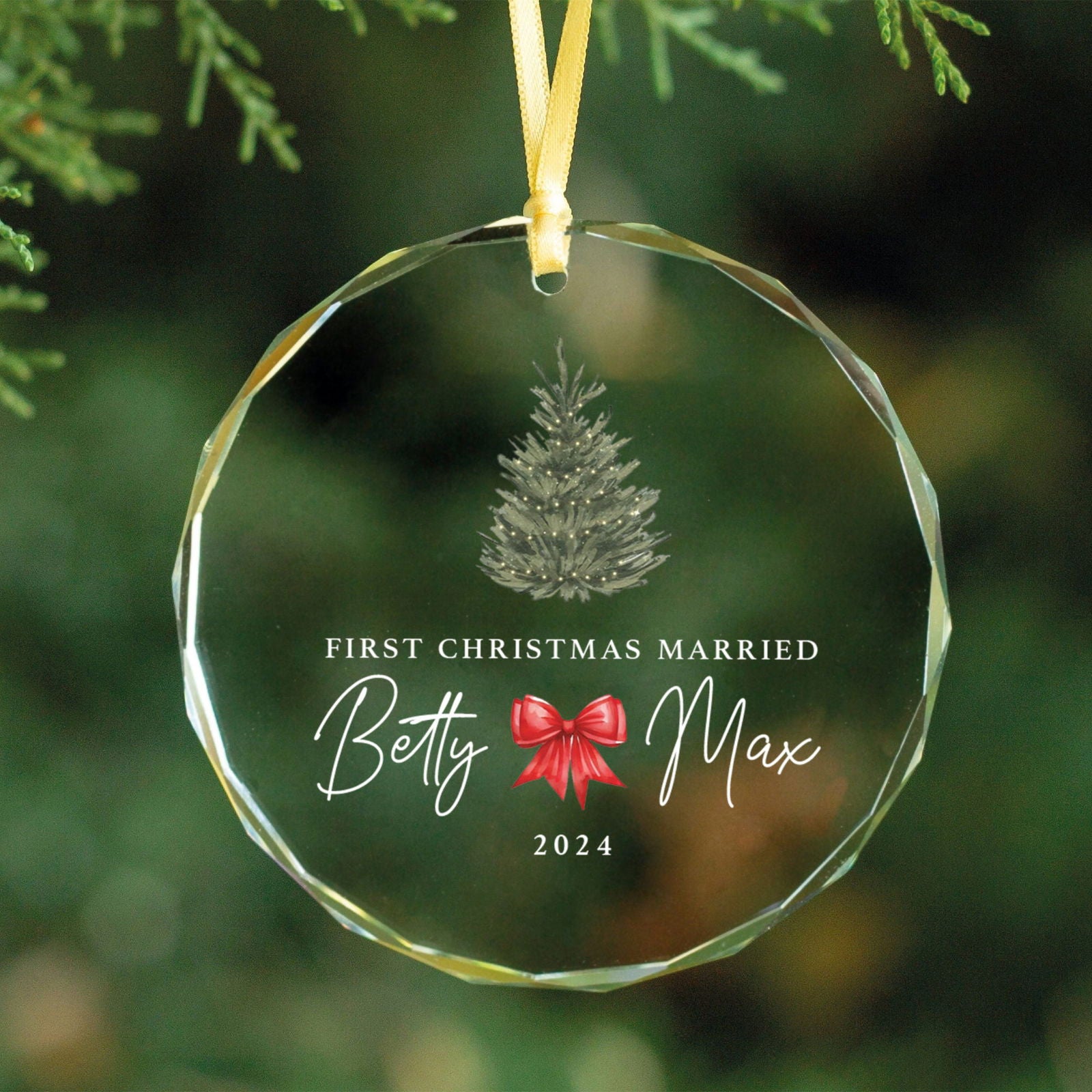 Personalized Wedding Christmas Ornament, Custom Location Map Wedding Ornament GX05-15 - 19Gifts