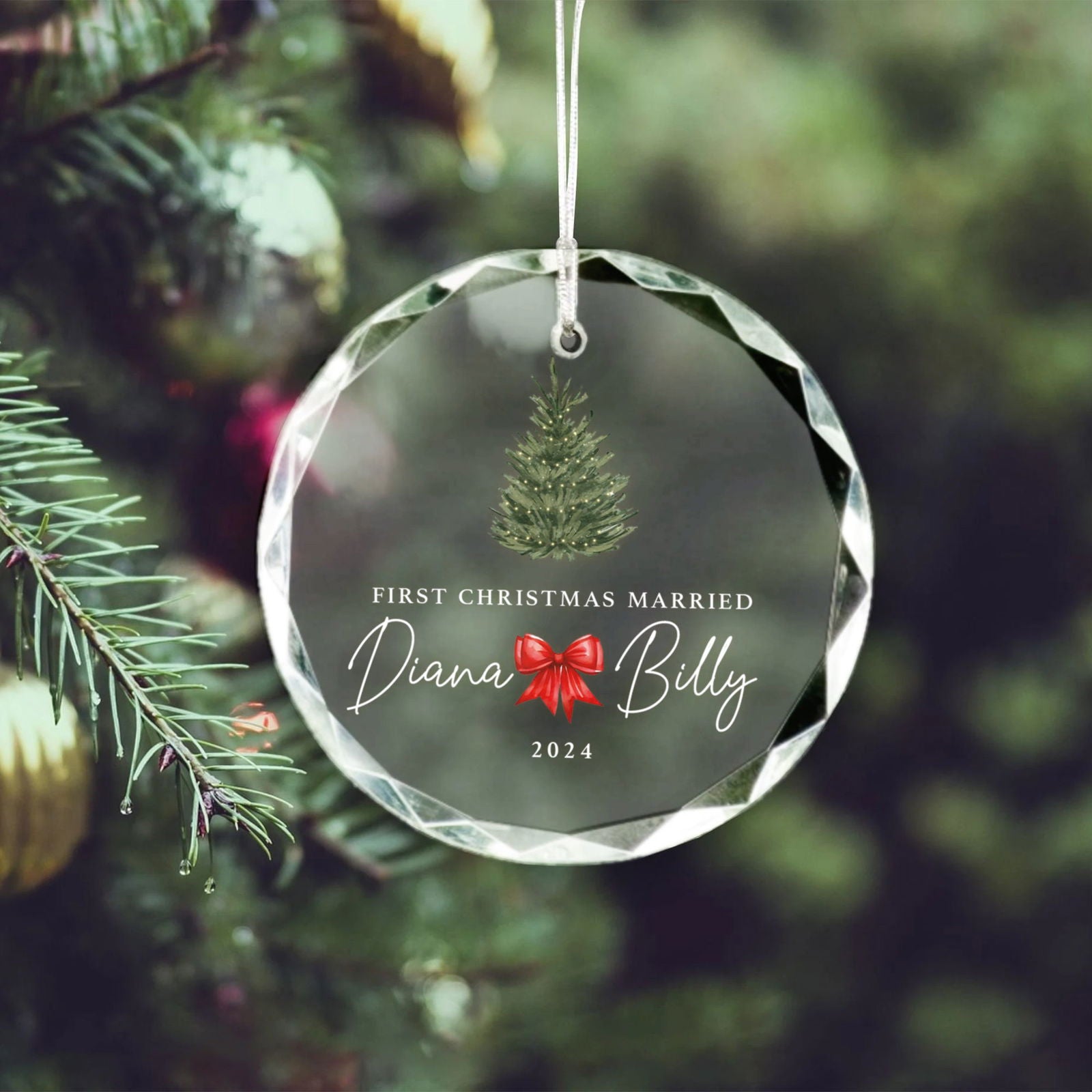Personalized Wedding Christmas Ornament, Custom Location Map Wedding Ornament GX05-15 - 19Gifts