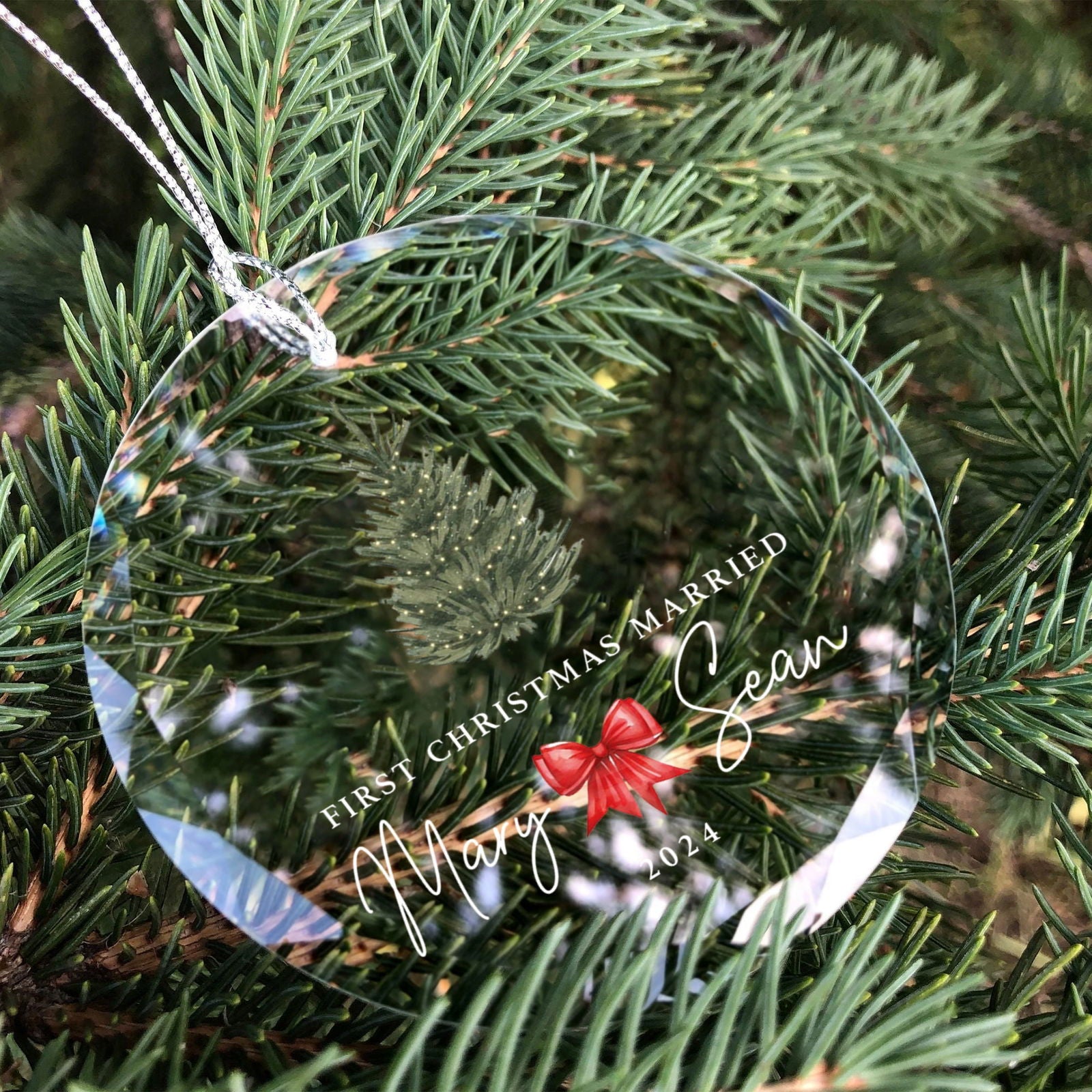 Personalized Wedding Christmas Ornament, Custom Location Map Wedding Ornament GX05-15 - 19Gifts