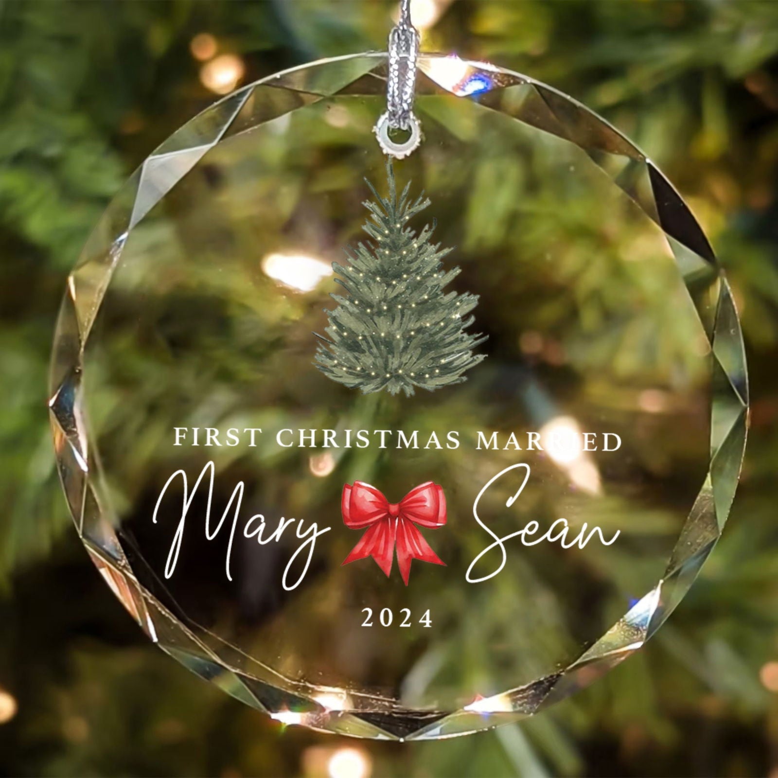 Personalized Wedding Christmas Ornament, Custom Location Map Wedding Ornament GX05-15 - 19Gifts