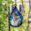 Personalized Window Hanging Suncatcher Photo Ornament, Memorial Gift Teardrop, Memorial Suncatcher CF686 - 19Gifts