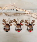 Personalized reindeer 2024 christmas ornament, Custom Stock Tag, wooden ornaments, Custom family ornaments CF03 - 19Gifts