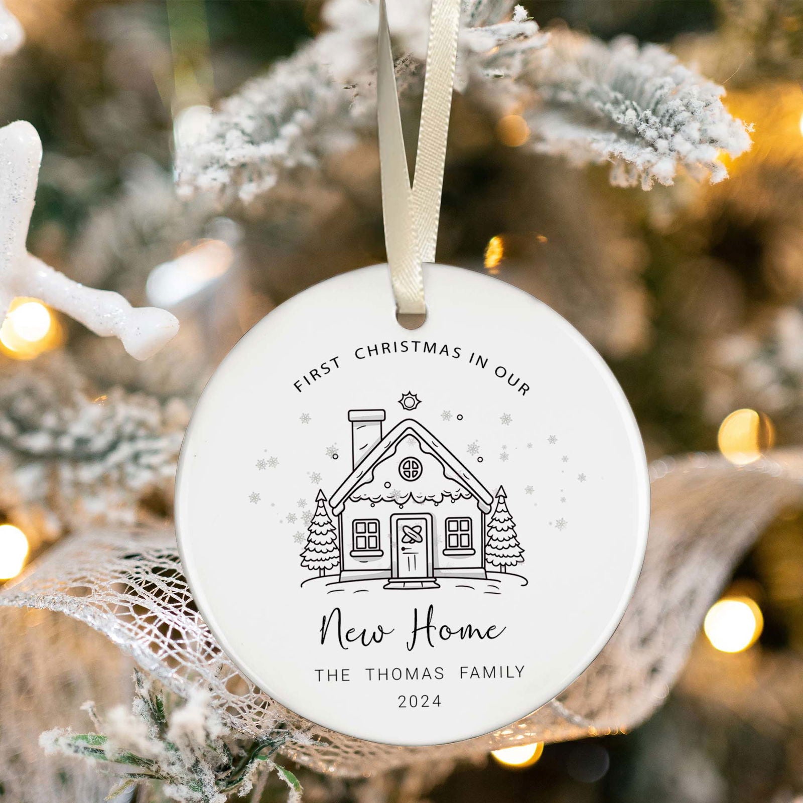 Personalzed First Christmas in our New Home 2024 Ornament CX06-6 - 19Gifts