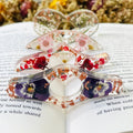 Real Birth Flower Book Page Holder, Floral Resin Thumb Page Holder - 19Gifts