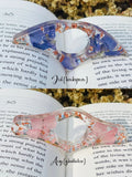 Real Birth Flower Book Page Holder, Floral Resin Thumb Page Holder - 19Gifts