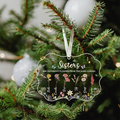 Sisters Personalized Acrylic Ornament, Christmas Gift For Sisters, Siblings, Besties, CF660 - 19Gifts