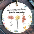 Sisters Personalized Ceramic Ornament, Christmas Gift For Sisters, Siblings, Besties, CX06-55 - 19Gifts