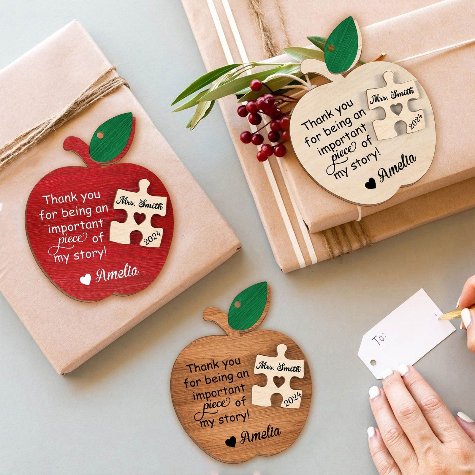 Teacher Ornament 2024, Personalized Teacher Gift, Teacher Appreciation Gifts CF94 - 19Gifts