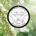 The Year I Found My Missing Piece Couples - Personalized 2-Layered Wooden Ornament CF298 - 19Gifts