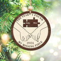 The Year I Found My Missing Piece Couples - Personalized 2-Layered Wooden Ornament CF298 - 19Gifts