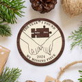 The Year I Found My Missing Piece Couples - Personalized 2-Layered Wooden Ornament CF298 - 19Gifts