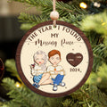 The Year I Found My Missing Piece Kissing Couples - Personalized 2-Layered Wooden Ornament CF806 - 19Gifts