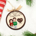 Two Layer Wooden Couple Ornament, Customized You Are My Missing Piece Love Ornament, CF711 - 19Gifts