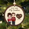 Two Layer Wooden Couple Ornament, Customized You Are My Missing Piece Love Ornament, CF711 - 19Gifts