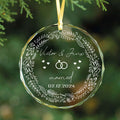 Wedding Christmas Ornament, Custom Location Map Wedding Ornament GX05-8 - 19Gifts