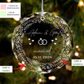 Wedding Christmas Ornament, Custom Location Map Wedding Ornament GX05-8 - 19Gifts