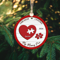 You Are My Missing Piece Ornament, Couple Christmas Ornament, Newly Wed 2024 Gift, Couple Anniversary 	CF671 - 19Gifts