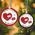 You Are My Missing Piece Ornament, Couple Christmas Ornament, Newly Wed 2024 Gift, Couple Anniversary 	CF671 - 19Gifts