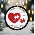 You Are My Missing Piece Ornament, Couple Christmas Ornament, Newly Wed 2024 Gift, Couple Anniversary 	CF671 - 19Gifts
