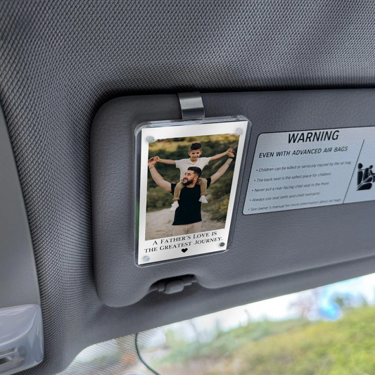 Dad Gifts Custom Photo Car Visor Clip Personalized Father's Day Gift for Him Unique Gift for Dad from Son or Daughter Sentimental Keepsake CV27